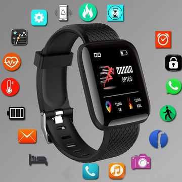 Reloj inteligente para hombre y mujer, pulsera con mensaje, Monitor de Fitness, regalo de cumpleaños, reloj electrónico para Android IOS