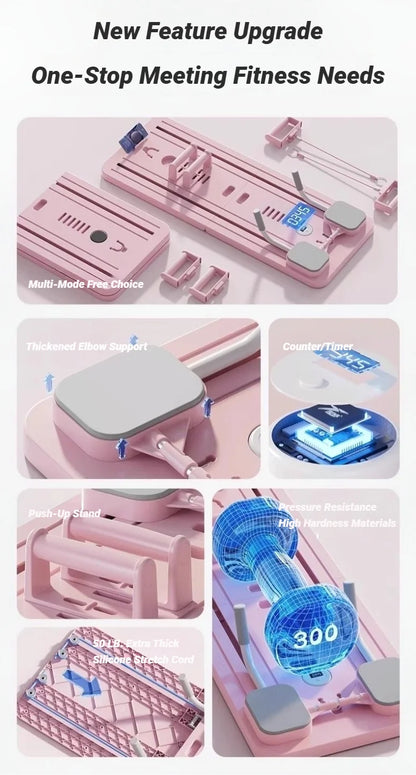Tabla de ejercicio Abdominal, Fitness, adelgazante, abdomen, rebote automático, ajustador de piernas y brazos, equipo multifuncional