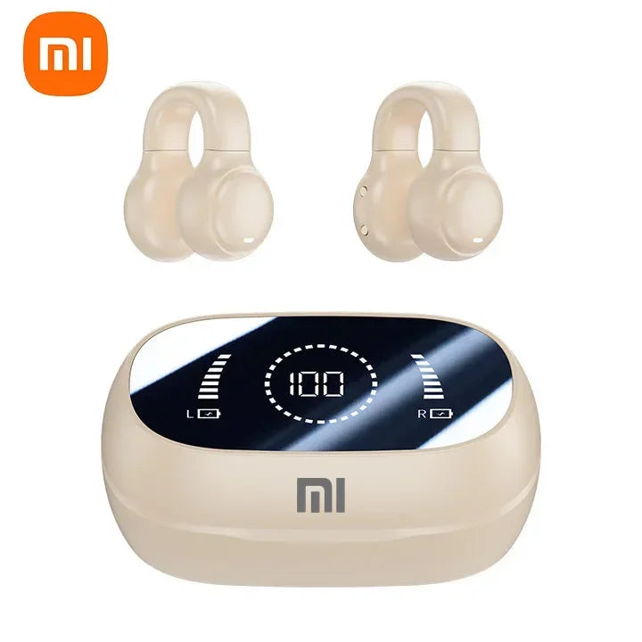 XIAOMI-auriculares inalámbricos con Bluetooth, cascos de conducción ósea con cancelación de ruido y micrófono para deportes, estuche de carga