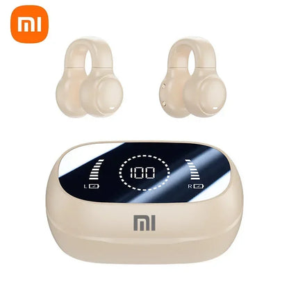 XIAOMI-auriculares inalámbricos con Bluetooth, cascos de conducción ósea con cancelación de ruido y micrófono para deportes, estuche de carga