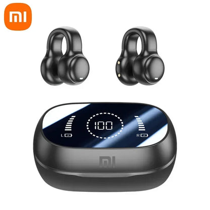 XIAOMI-auriculares inalámbricos con Bluetooth, cascos de conducción ósea con cancelación de ruido y micrófono para deportes, estuche de carga
