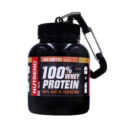 Contenedor de proteína en polvo ZK30, organizador de pastillas, llavero de proteínas, nutrición deportiva, botella de agua, llavero de proteína de suero deportivo