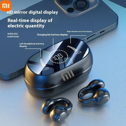 XIAOMI-auriculares inalámbricos con Bluetooth, cascos de conducción ósea con cancelación de ruido y micrófono para deportes, estuche de carga