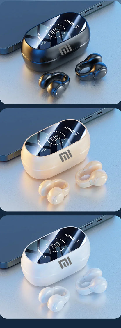 XIAOMI-auriculares inalámbricos con Bluetooth, cascos de conducción ósea con cancelación de ruido y micrófono para deportes, estuche de carga