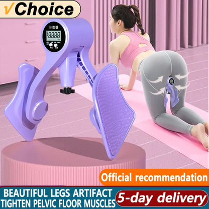 Entrenador de cadera con contador Digital, entrenadores de piernas, suelo pélvico, fuerza muscular, ejercitador de piernas ajustable, equipo de Fitness interior del muslo