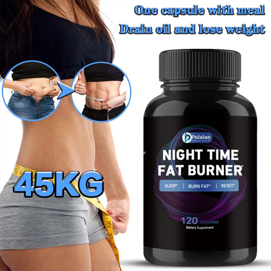 Soporte del metabolismo nocturno: quema de grasa, estimulación del metabolismo, supresor del apetito, gestión saludable del peso - 120 cápsulas