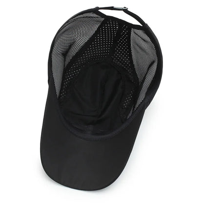Manténgase protegido con estilo: gorra de béisbol con protección UV con parte superior suave de secado rápido, correa transpirable para senderismo, pesca y exteriores
