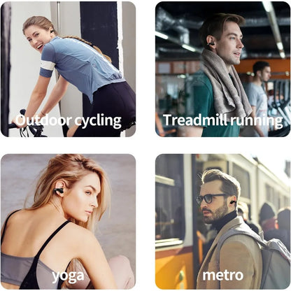 Auriculares deportivos inalámbricos de oreja abierta, auriculares BT inalámbricos con clip para Android iPhone, auriculares de conducción de aire para ciclismo, correr