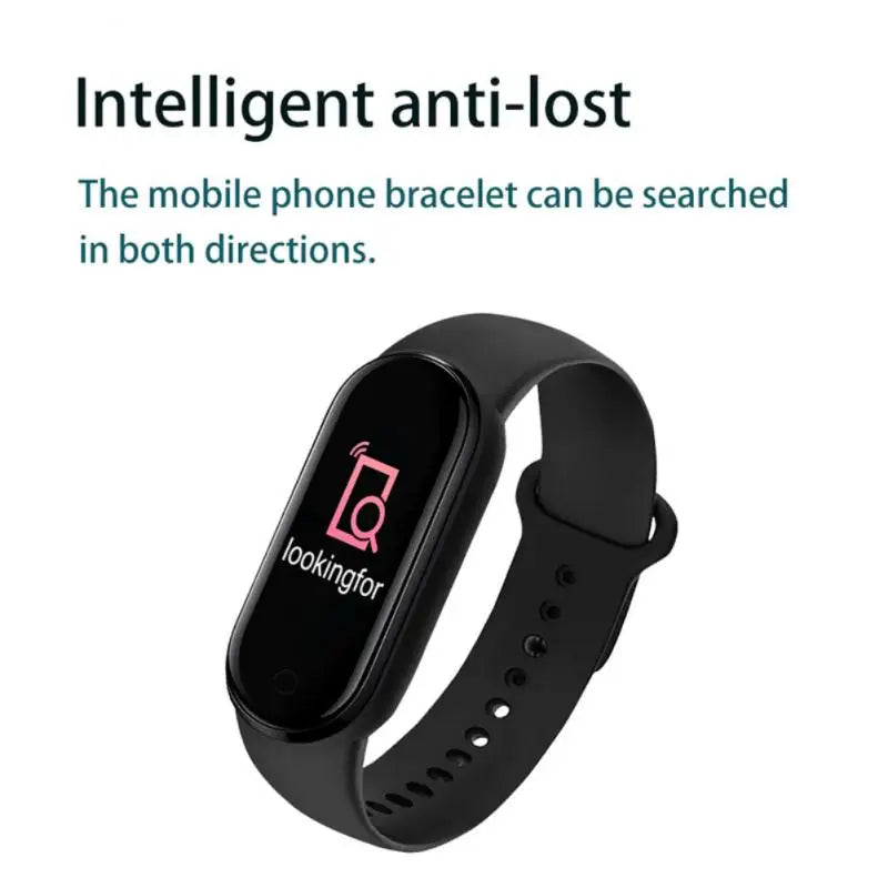 Reloj inteligente M6 para hombre y mujer, pulsera deportiva con Monitor de frecuencia cardíaca y presión arterial, resistente al agua, multifunción