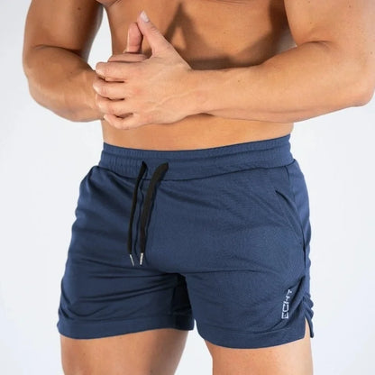 2025 NUEVOS pantalones cortos de entrenamiento de gimnasia para hombre, ropa deportiva informal para hombre, pantalones de playa con rejilla para correr, pantalones cortos transpirables de secado rápido para hombre