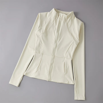 Ropa de Yoga cortavientos ropa deportiva mujer corriendo sudadera de manga larga chaquetas deportivas Top mujeres entrenamiento Tops ropa deportiva