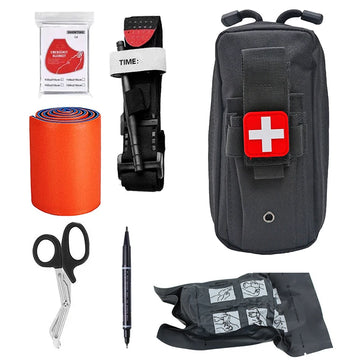 Bolsa médica de primeros auxilios, Kit de supervivencia, bolsa de torniquete, suministros de Camping para emergencia, caza al aire libre