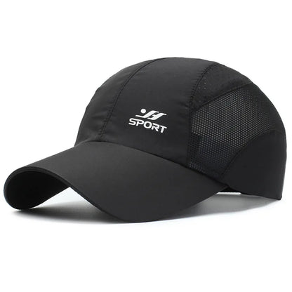 Manténgase protegido con estilo: gorra de béisbol con protección UV con parte superior suave de secado rápido, correa transpirable para senderismo, pesca y exteriores