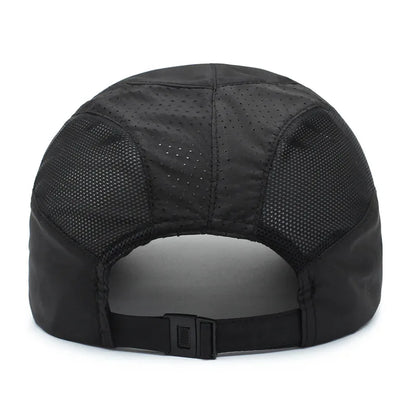 Manténgase protegido con estilo: gorra de béisbol con protección UV con parte superior suave de secado rápido, correa transpirable para senderismo, pesca y exteriores