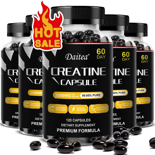 Suplemento de masa muscular Daitea: cápsulas / crecimiento muscular, deseo natural de rendimiento y resistencia
