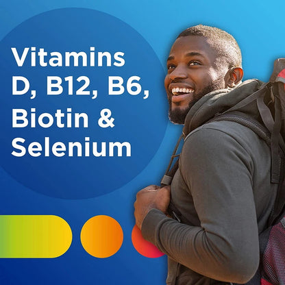 Centrum Multivitamina para hombres y suplementos minerales, soporte energético, masa muscular, sistema inmunológico, antioxidantes