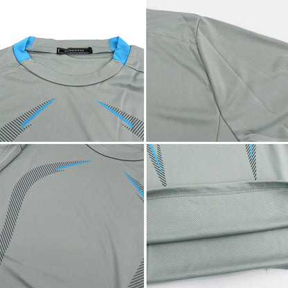Camiseta de manga larga para hombre, camiseta de compresión de secado rápido para gimnasio, camisas informales de gran tamaño, Tops, blusa transpirable, camisetas, ropa para hombre