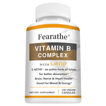 Complejo de vitamina B - Máximo absorción - Producción de energía celular, mantenimiento de niveles de energía general