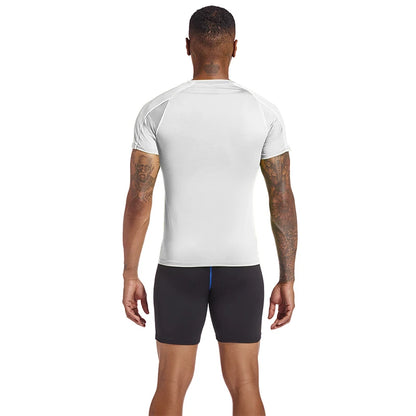 Camiseta para correr para hombre, ropa deportiva de verano, camiseta ajustada para gimnasio, camisetas deportivas para Fitness, medias atléticas elásticas, camisas de compresión para hombre