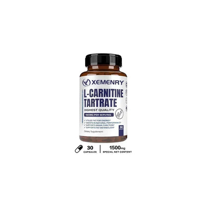 Tarrato de L-carnitina: apoya el metabolismo, el quemador de grasa, promueve el crecimiento muscular, alivia la fatiga, apoya la salud cardiovascular
