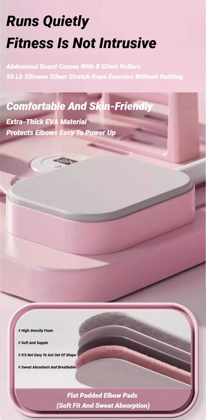 Tabla de ejercicio Abdominal, Fitness, adelgazante, abdomen, rebote automático, ajustador de piernas y brazos, equipo multifuncional