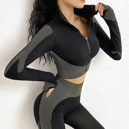 Conjunto de gimnasio, ropa de Fitness, chándal, conjuntos de entrenamiento para mujer
