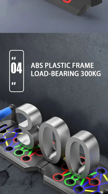 Tabla de flexiones multifuncional portátil, un equipo de entrenamiento muscular para gimnasio en casa, una herramienta de ayuda para ejercicios de estiramiento plegable.