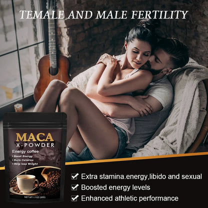 BEWORTHS Café de raíz de maca: suplemento de energía natural, apoya el rendimiento y la motivación atlética, construye los músculos y fortalece