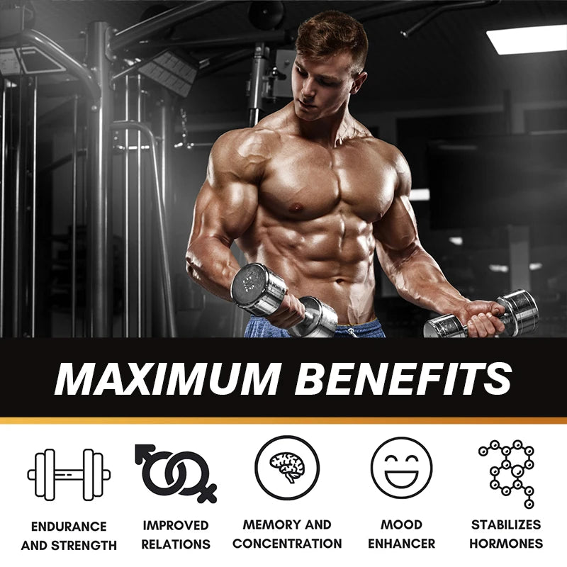 BEWORTHS Café de raíz de maca: suplemento de energía natural, apoya el rendimiento y la motivación atlética, construye los músculos y fortalece