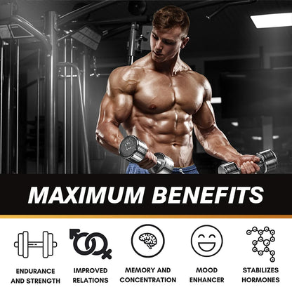 BEWORTHS Café de raíz de maca: suplemento de energía natural, apoya el rendimiento y la motivación atlética, construye los músculos y fortalece