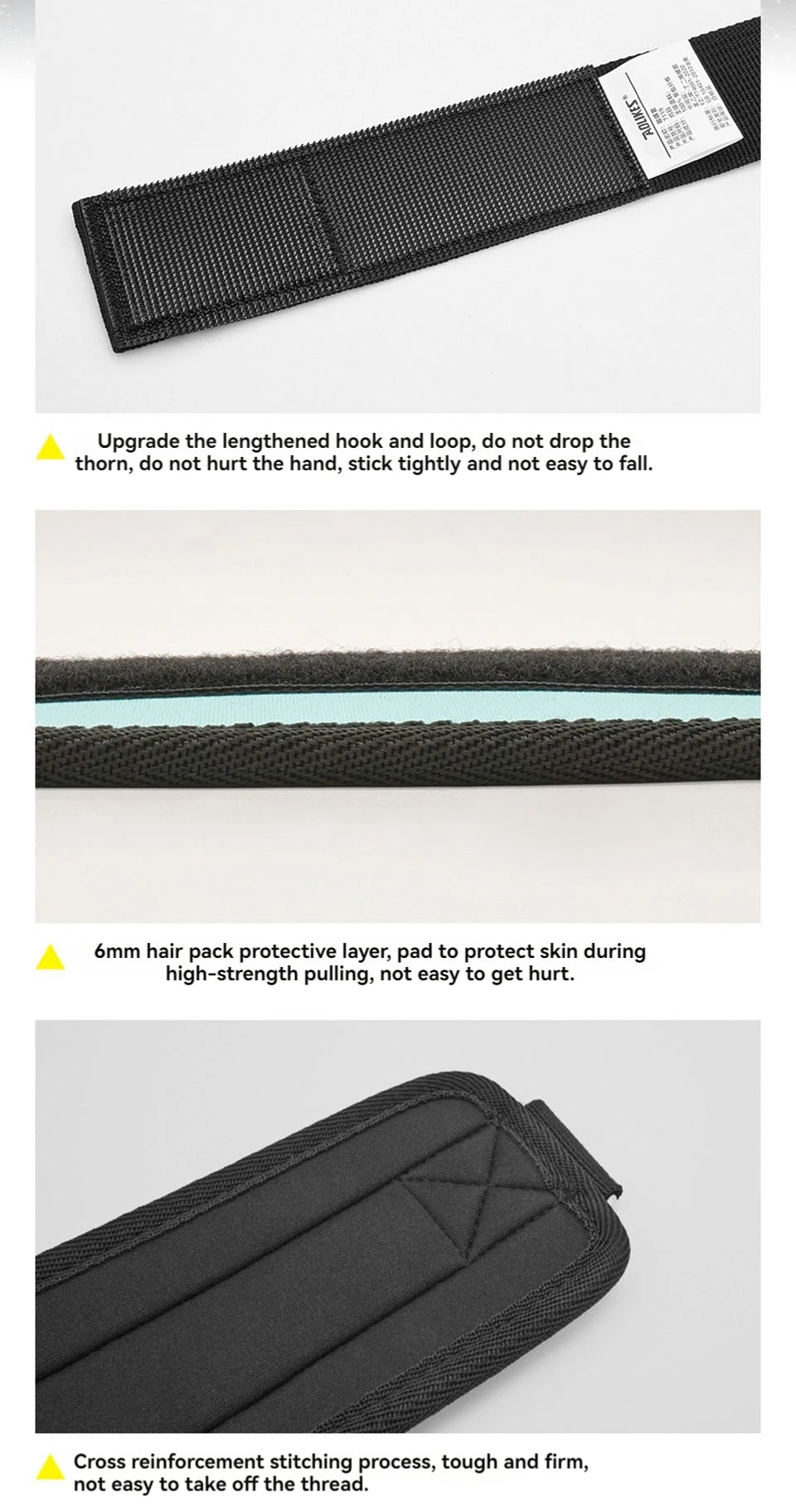 AOLIKES-Puños acolchados ajustables para muñeca y tobillo, correas acolchadas, anillo en D, cola para máquina de Cable, Ideal para ejercicios de glúteos