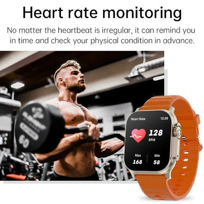 LAXASFIT 2025 el más nuevo reloj inteligente Bluetooth llamada de voz Monitor de ritmo cardíaco pulsera deportiva para Android IOS reloj inteligente regalo