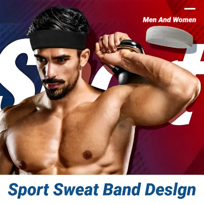 Diadema elástica de algodón para deportes al aire libre, diademas de moda para mujeres y hombres, bandas elásticas para el cabello para correr, Fitness y Yoga