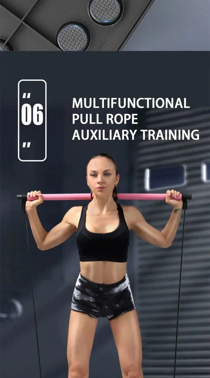 Tabla de flexiones multifuncional portátil, un equipo de entrenamiento muscular para gimnasio en casa, una herramienta de ayuda para ejercicios de estiramiento plegable.