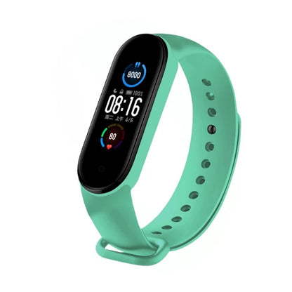 Reloj inteligente M6 para hombre y mujer, pulsera deportiva con Monitor de frecuencia cardíaca y presión arterial, resistente al agua, multifunción