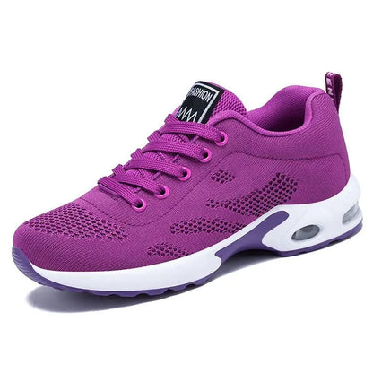 Zapatos de mujer, zapatillas informales, suela blanda, zapatos informales transpirables de malla, zapatos de viaje ligeros para correr, zapatos de verano para mujer