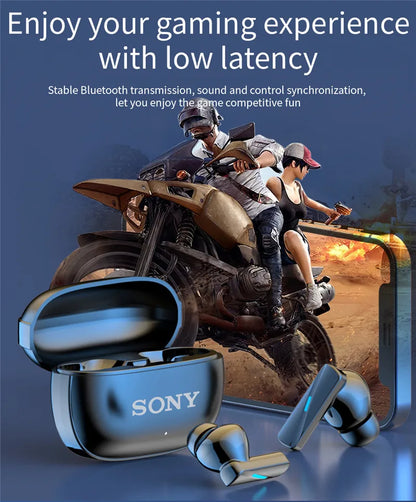 Auriculares y auriculares Bluetooth inalámbricos Sony, tapones para los oídos intrauditivos, impermeables, Fitness, movimiento, música, Hedset, funda con tapa