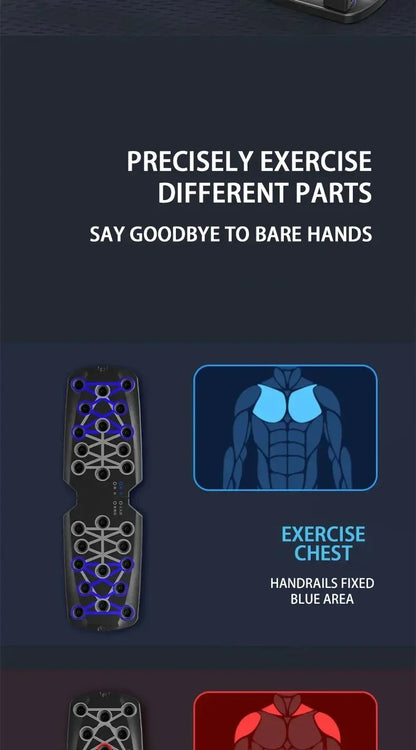 Tabla de flexiones multifuncional portátil, un equipo de entrenamiento muscular para gimnasio en casa, una herramienta de ayuda para ejercicios de estiramiento plegable.