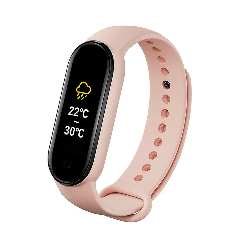 Reloj inteligente M6 para hombre y mujer, pulsera deportiva con Monitor de frecuencia cardíaca y presión arterial, resistente al agua, multifunción