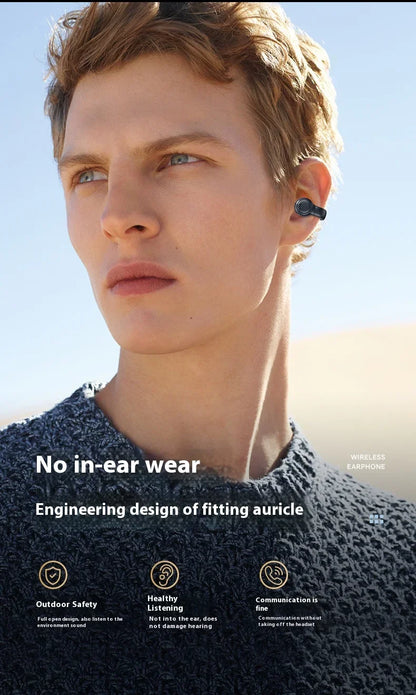XIAOMI-auriculares inalámbricos con Bluetooth, cascos de conducción ósea con cancelación de ruido y micrófono para deportes, estuche de carga