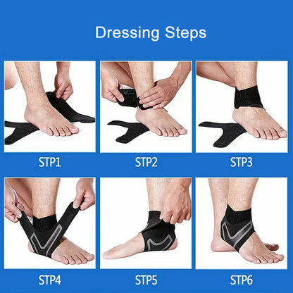 Tobillera de soporte, manga de compresión, vendaje elástico para pie, envoltura protectora, calcetines deportivos, 1 ud.