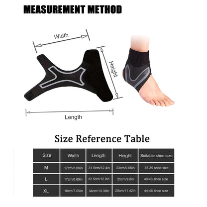 Tobillera de soporte, manga de compresión, vendaje elástico para pie, envoltura protectora, calcetines deportivos, 1 ud.