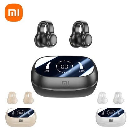 XIAOMI-auriculares inalámbricos con Bluetooth, cascos de conducción ósea con cancelación de ruido y micrófono para deportes, estuche de carga
