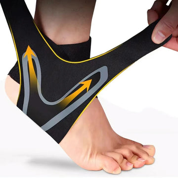 Ankle support brace, compression sleeve, elastic foot bandage, protective wrap, sports socks, 1 pc.